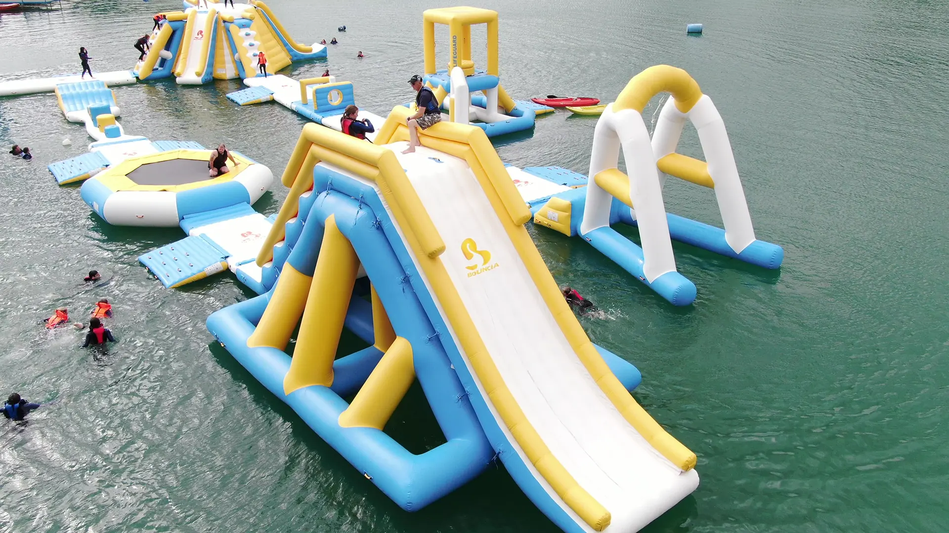 Fenland Aquaprk slide and lifeguard